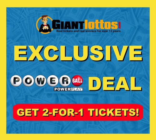 GiantLottos Powerball 2-for-1 Promo