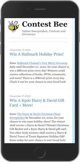 ContestBee.com Mobile Site