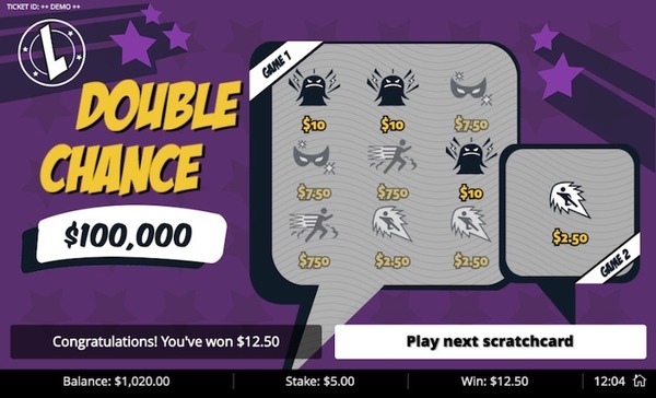 Double Chance Scratch Card