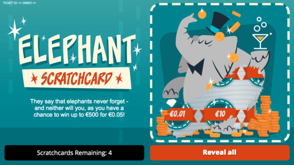 Elephant Scratchcard Screenshot