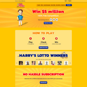 free lotto play lottery online