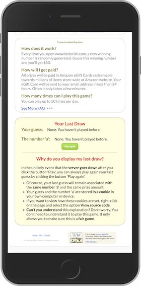 Lotterish.com Mobile Site