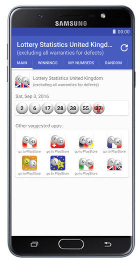 Lottery Statistics UK Android Screenshot