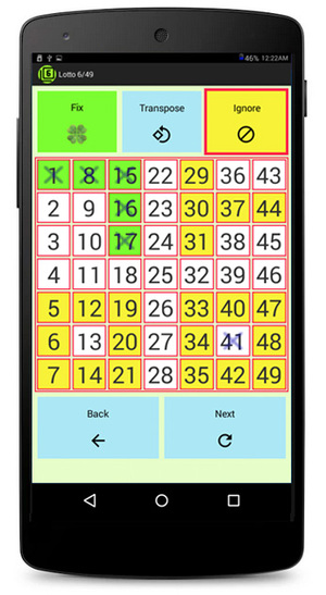 Lotto 6/49 Android Screenshot