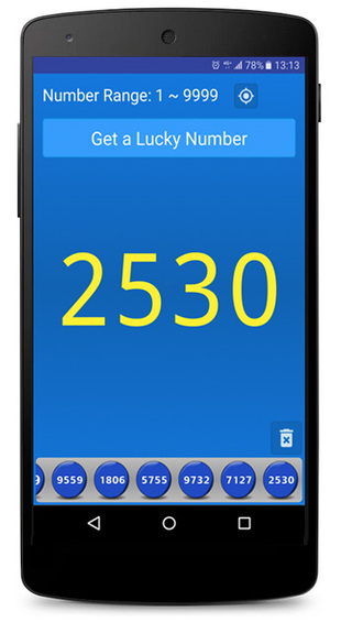 Lucky Numbers - Lottery Android Screenshot