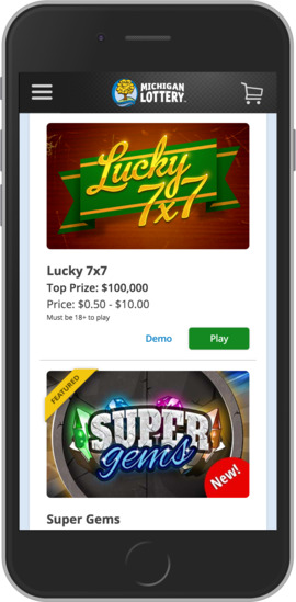 Michigan Lottery Mobile Site