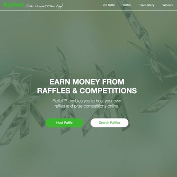 Raffall.com Online Lottery Homepage